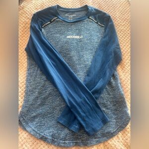 Abercrombie Kids Heathered Blue Crewneck